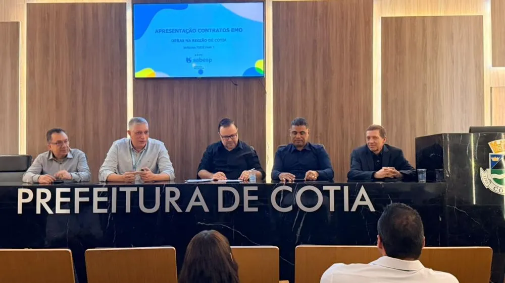 Sabesp apresenta à Prefeitura de Cotia plano de R$ 1 bilhão em obras de saneamento
